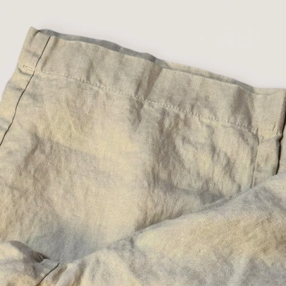 Quince Organic Linen Wide Leg Pants Beige L Coastal Grandma Minimalist
